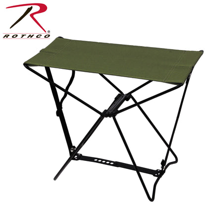 Rothco Folding Camp Stool Olive Drab - Portable Lightweight Camping Seat with Carrying Case