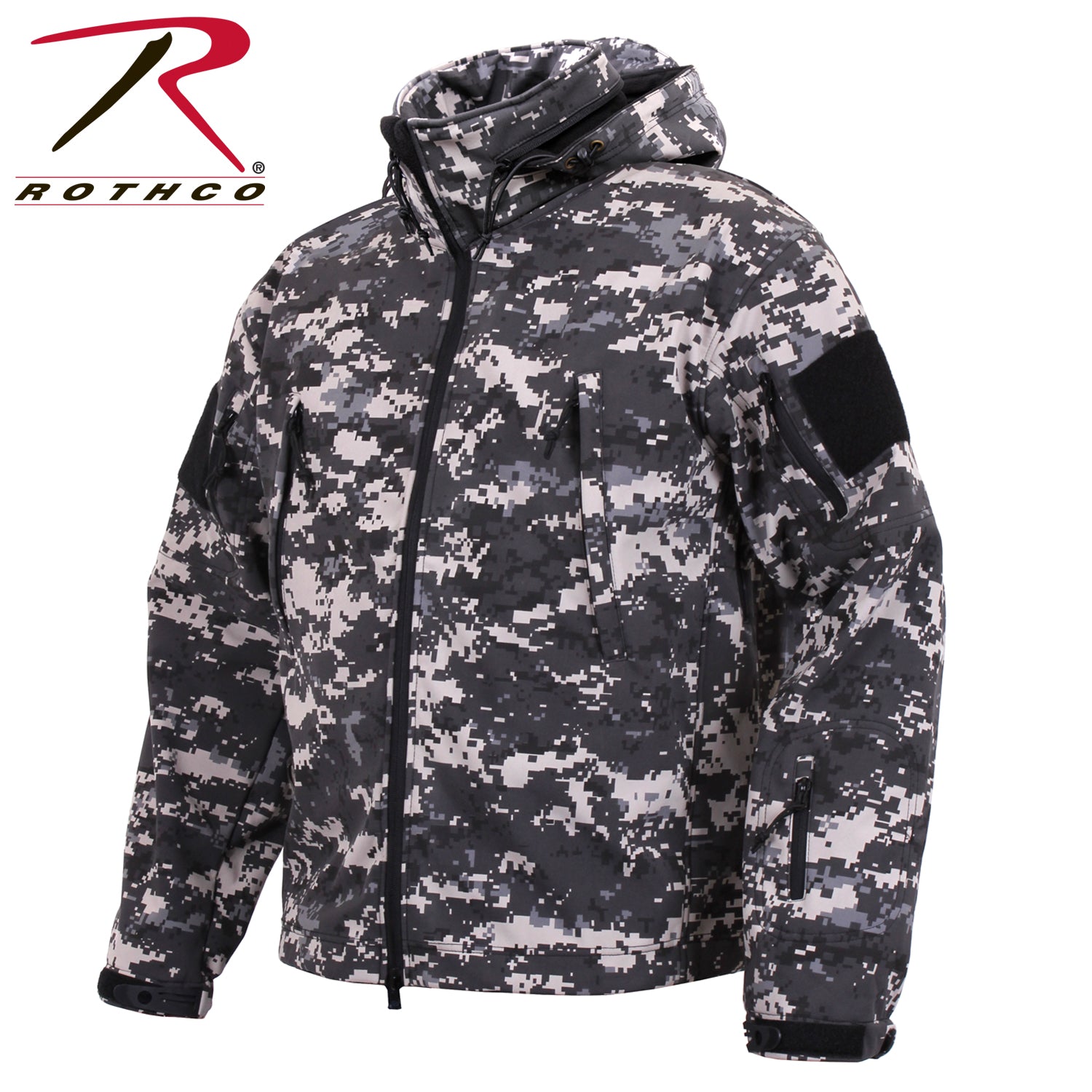 Rothco Special Ops Soft Shell Jacket in Subdued Urban Digital Camo Size XL