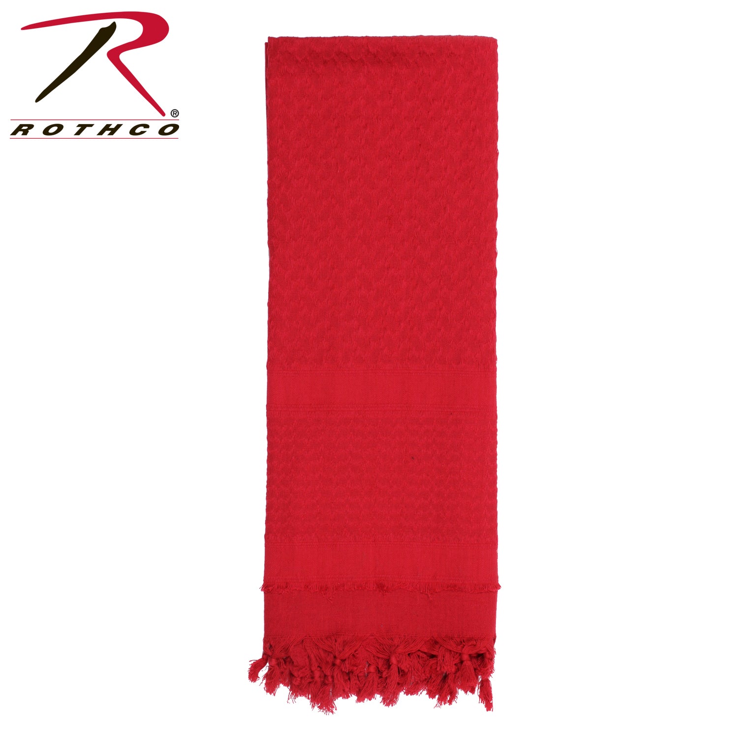 Rothco Solid Color Shemagh Tactical Desert Keffiyeh Scarf in Red