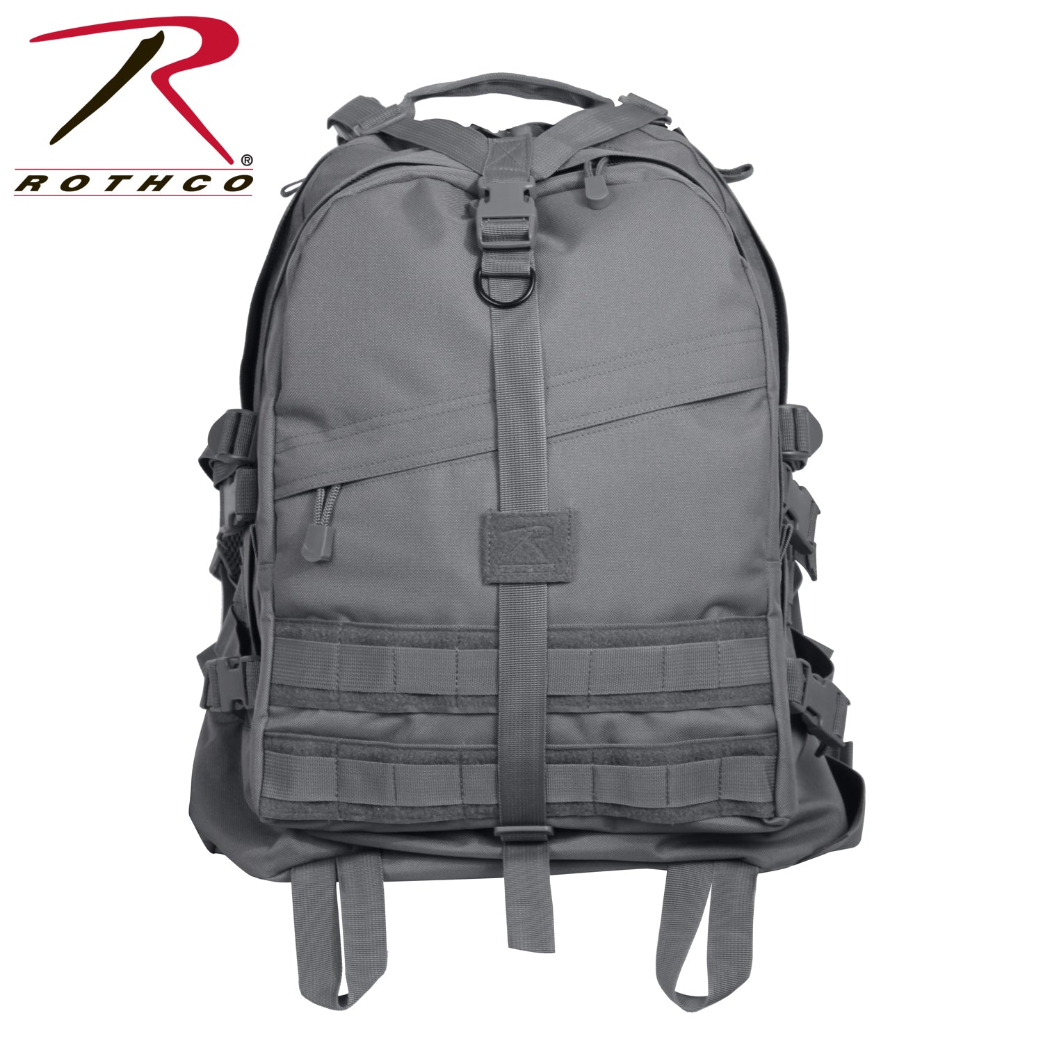 Rothco Large Transport Pack Gunmetal Grey – Tactical MOLLE-Compatible Backpack with Hydration Ready Design