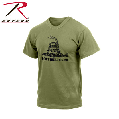 Rothco Don't Tread On Me T-Shirt in Olive Drab - Size Small