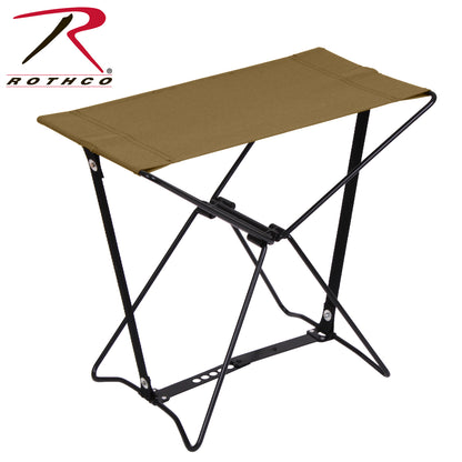 Rothco Folding Camp Stool in Coyote Brown – Lightweight and Portable Seating for Outdoor Activities