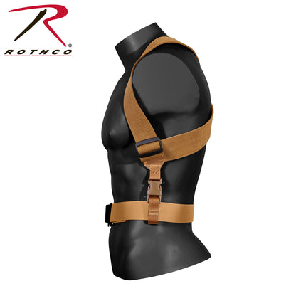 Rothco Combat Suspenders Coyote Brown - Adjustable Tactical Support Gear