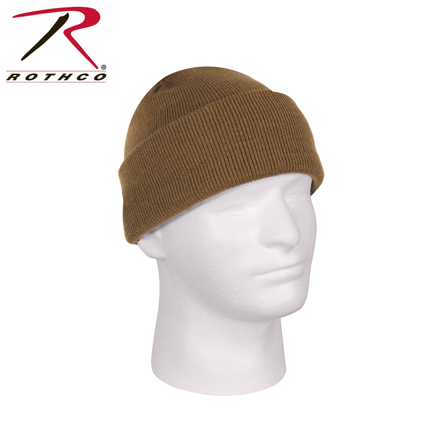 Rothco Deluxe Fine Knit Watch Cap in Coyote Brown – Warm Military-Style Beanie for Outdoor Activities