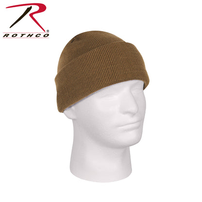 Rothco Deluxe Fine Knit Watch Cap in Coyote Brown – Warm Military-Style Beanie for Outdoor Activities