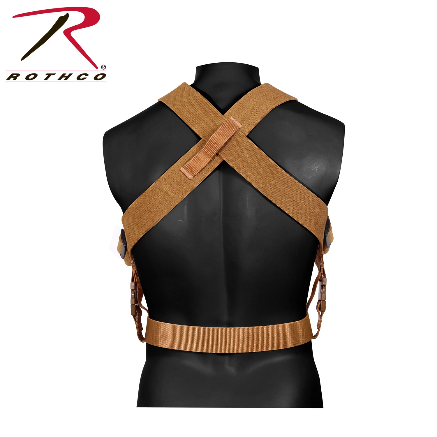 Rothco Combat Suspenders Coyote Brown - Adjustable Tactical Support Gear