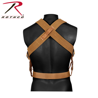 Rothco Combat Suspenders Coyote Brown - Adjustable Tactical Support Gear
