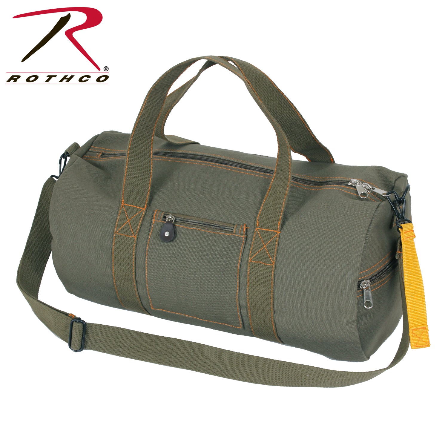 Rothco Canvas Equipment Bag Olive Drab, 19 Inches - Heavy-Duty Military Duffle for Travel and Outdoor Use