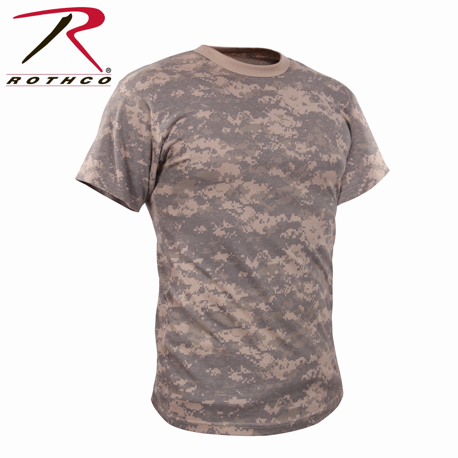 Rothco Vintage Camo T-Shirt 2XL ACU Digital Camo - Durable Military Style Short Sleeve Tee