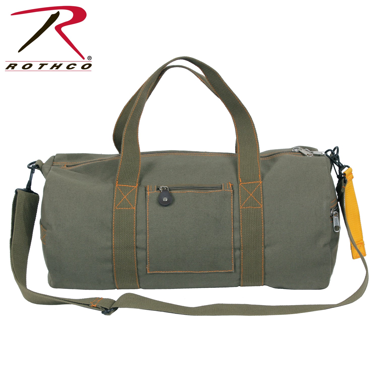Rothco Canvas Equipment Bag Olive Drab, 19 Inches - Heavy-Duty Military Duffle for Travel and Outdoor Use