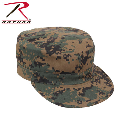 Rothco Adjustable Camo Fatigue Cap in Woodland Digital Camo – Durable Military-Style Baseball Cap