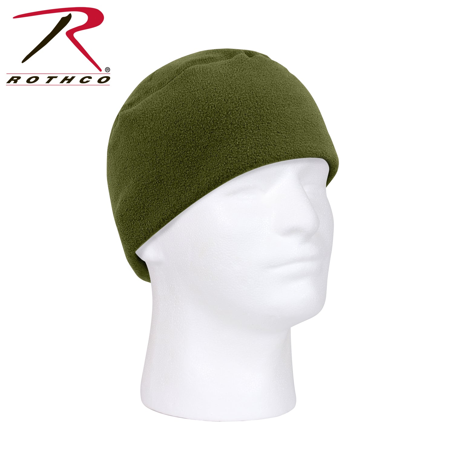 Rothco Polar Fleece Watch Cap Olive Drab - Military Winter Hat for Cold Weather