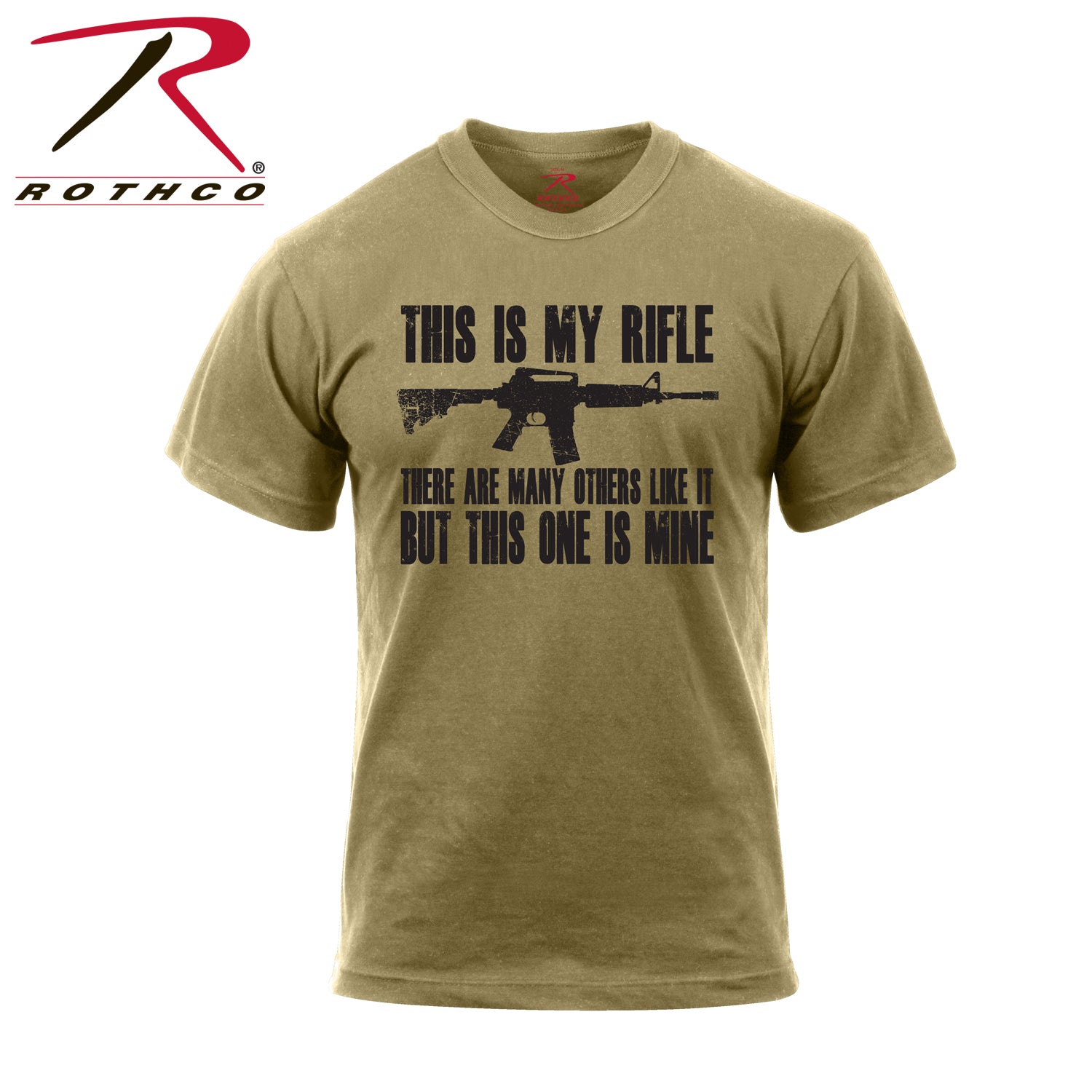 Rothco 'This Is My Rifle' T-Shirt Size M – Classic Military Inspired Cotton/Polyester Tee