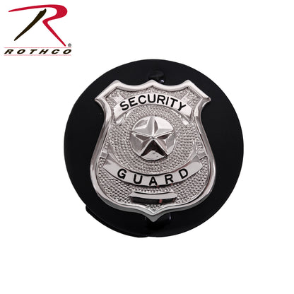 Rothco Round Leather Clip-On Badge Holder with Swivel Steel Clip – Part 1137