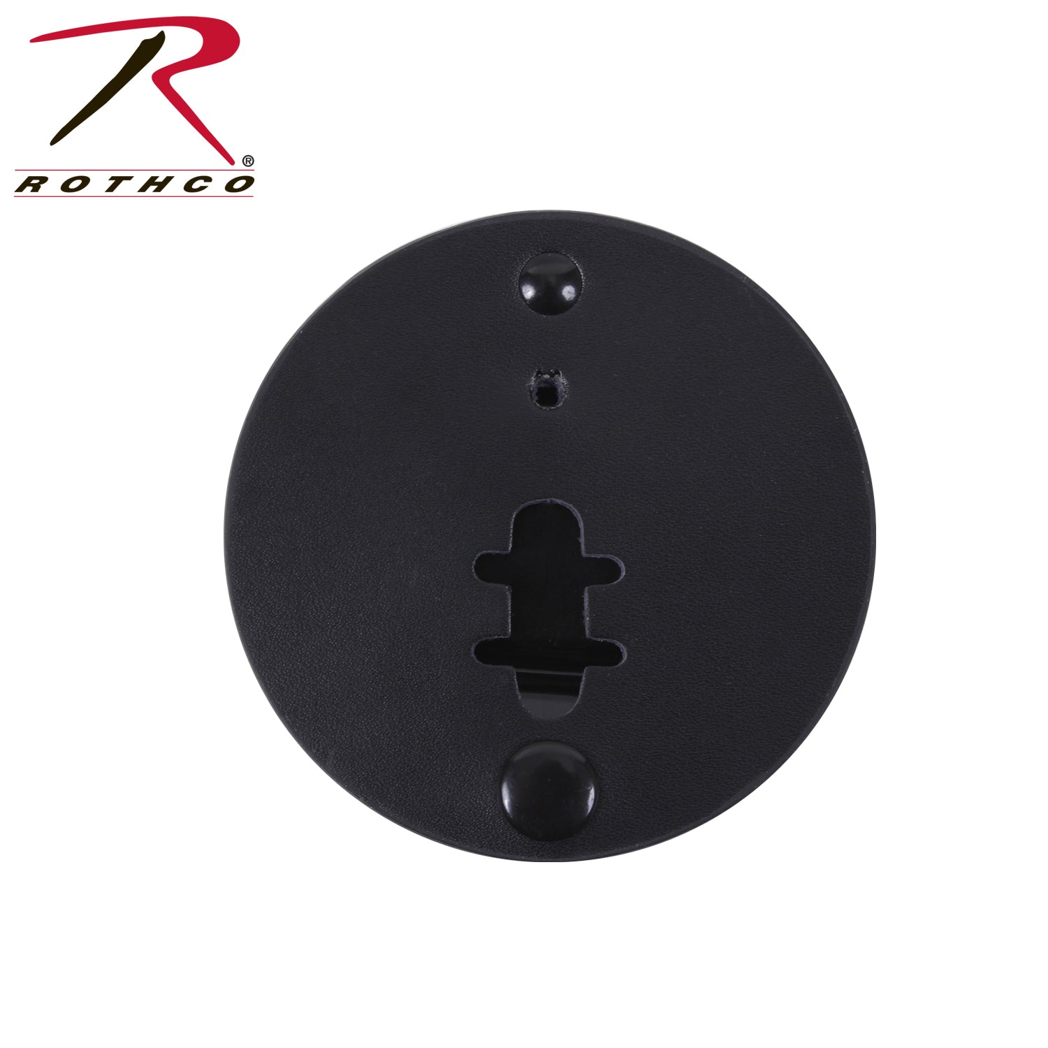 Rothco Round Leather Clip-On Badge Holder with Swivel Steel Clip – Part 1137