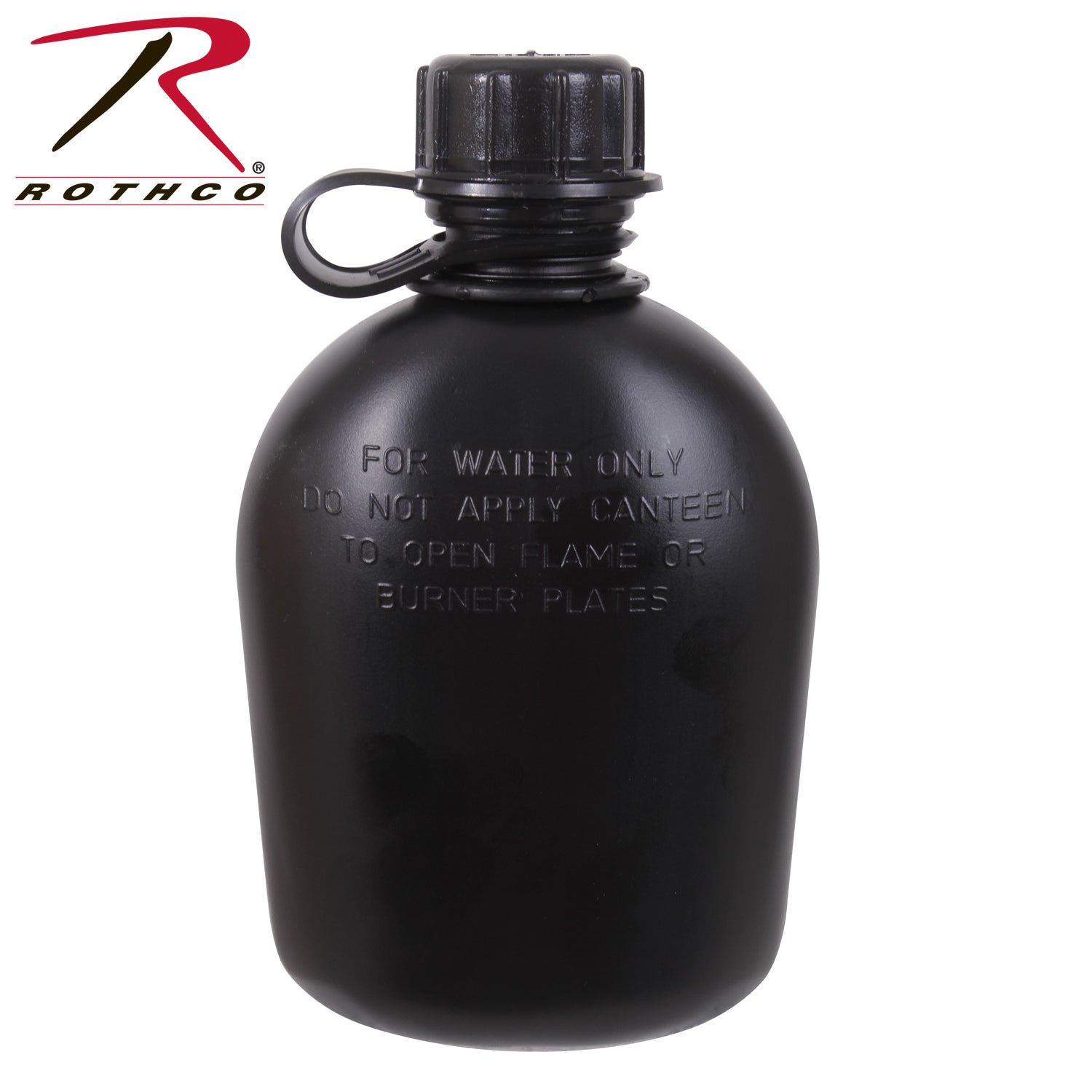 Rothco G.I. 3 Piece Plastic Canteen with Clip – Durable Hydration Solution for Outdoor Activities