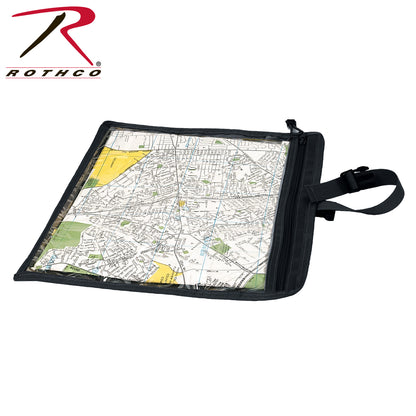 Rothco Map and Document Case Black - Weather-Resistant Outdoor Storage for Maps and Important Documents