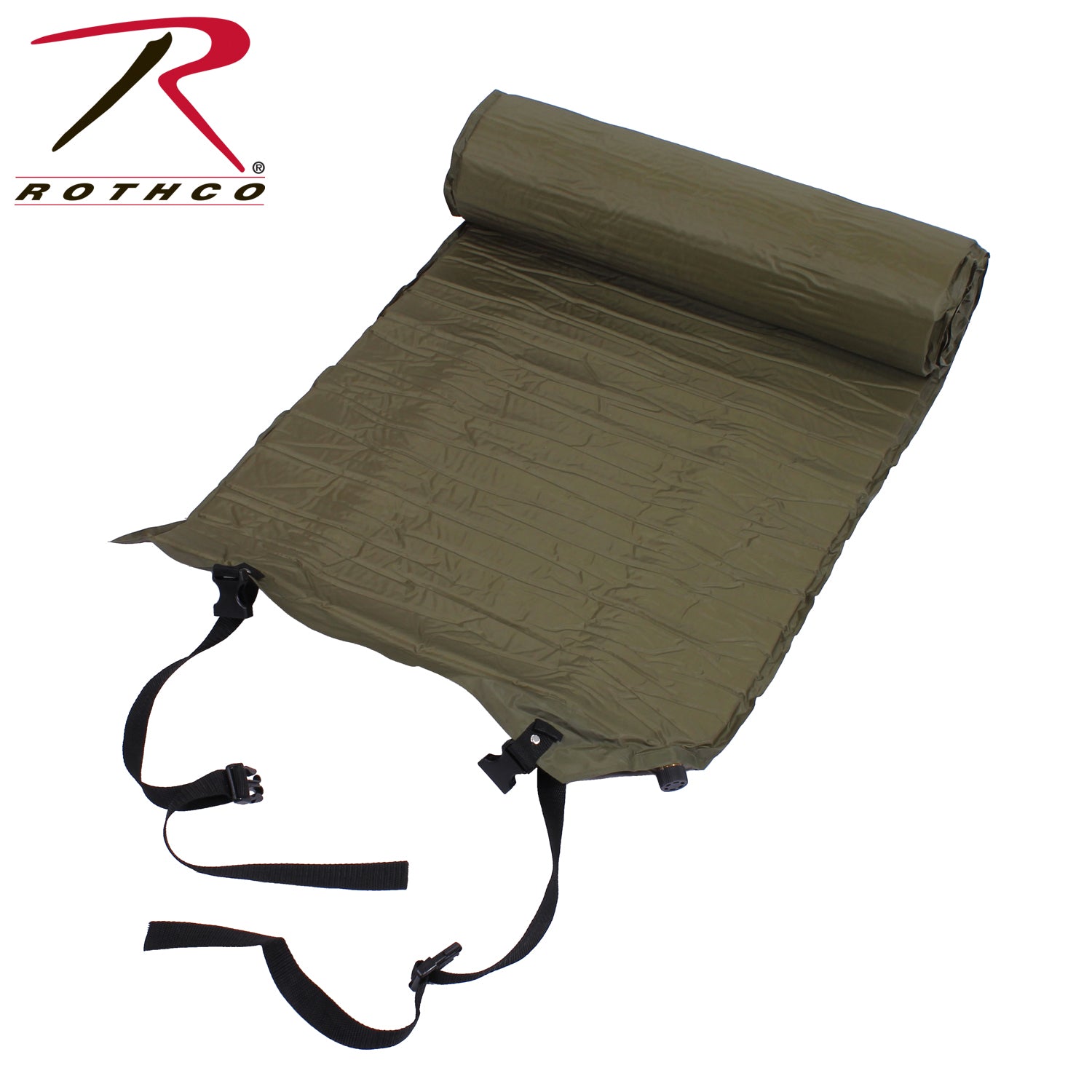 Rothco Self-Inflating Air Mat - 6 ft Camping and Hiking Pad with Foam Cushioning