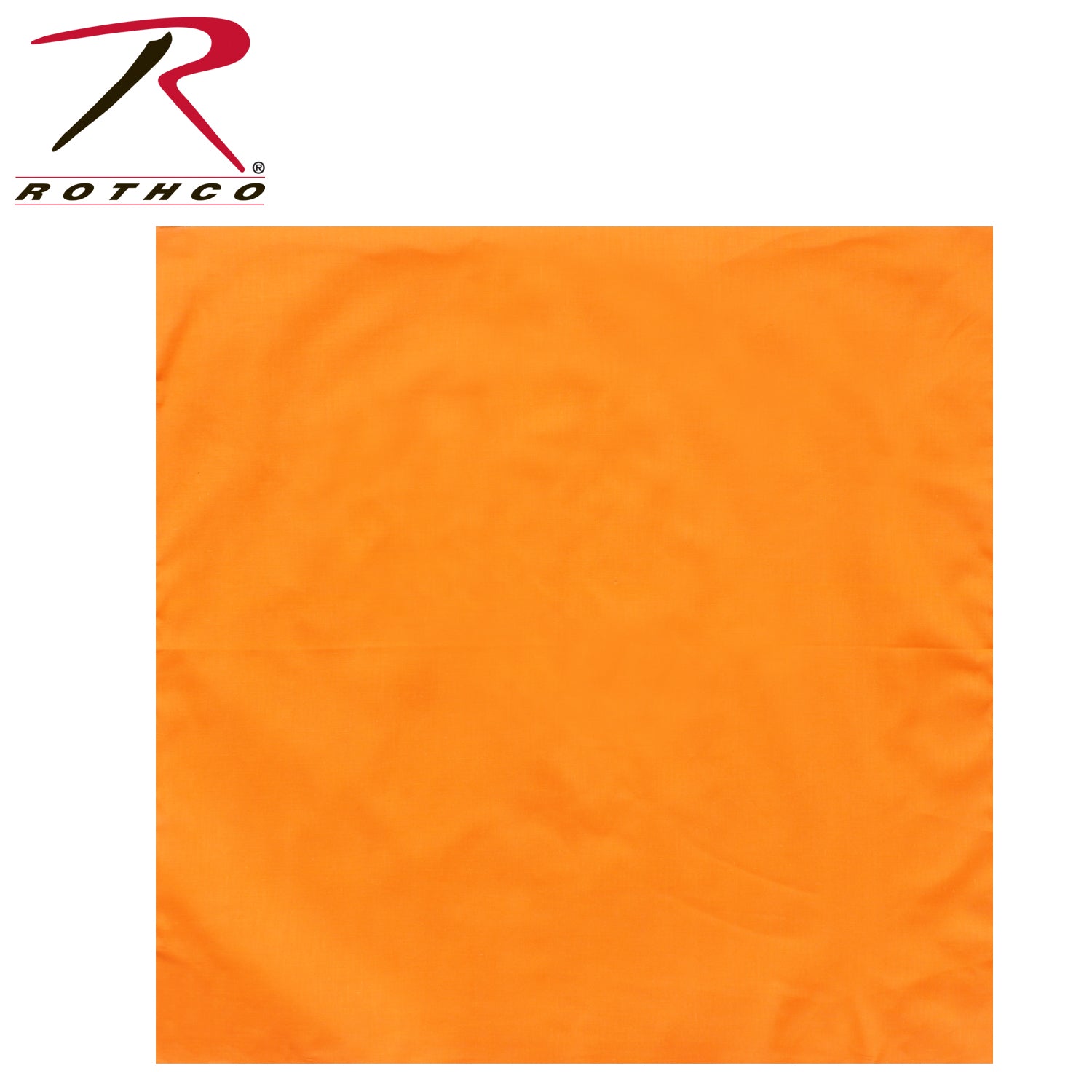 Rothco Solid Large Bandana in Blaze Orange - 27x27 Inches, Cotton Headwear and Accessory