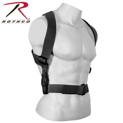 Rothco Combat Suspenders Black - Adjustable Elastic Support for Tactical Gear