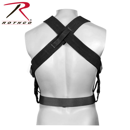 Rothco Combat Suspenders Black - Adjustable Elastic Support for Tactical Gear
