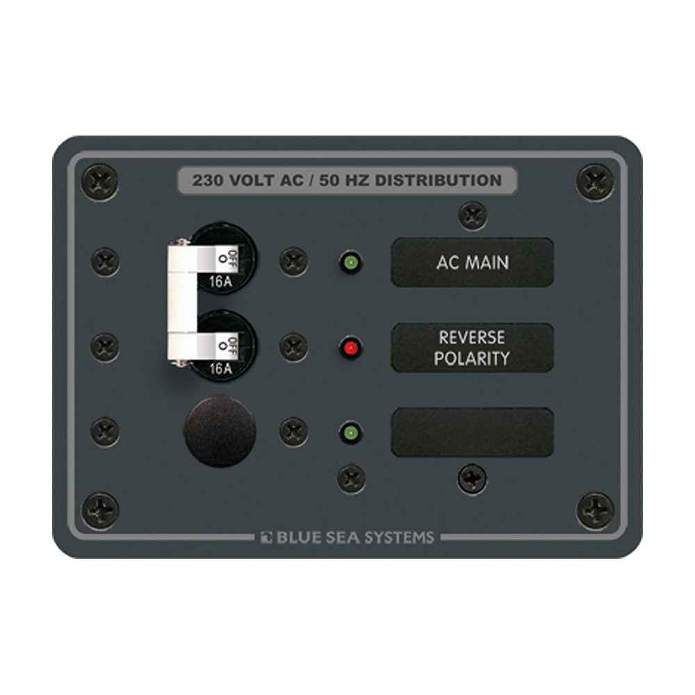 Blue Sea Systems 8129 230V AC Main + Branch A-Series Toggle Circuit Breaker Panel