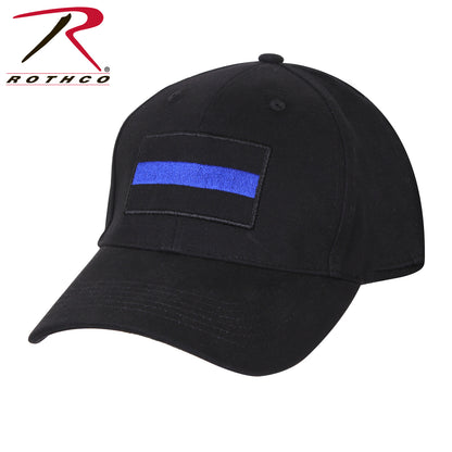Rothco Thin Blue Line Low Profile Cap - Support Law Enforcement with Embroidered Flag