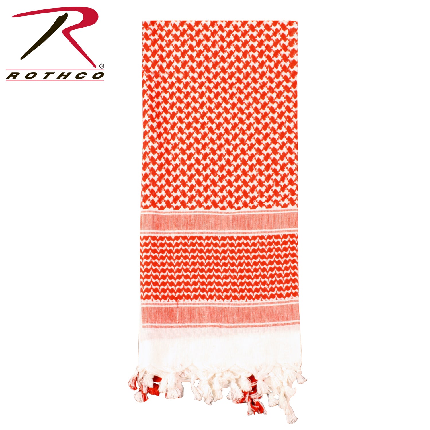 Rothco Lightweight Shemagh Tactical Desert Keffiyeh Scarf Red / White, Part Number 4537-RDW