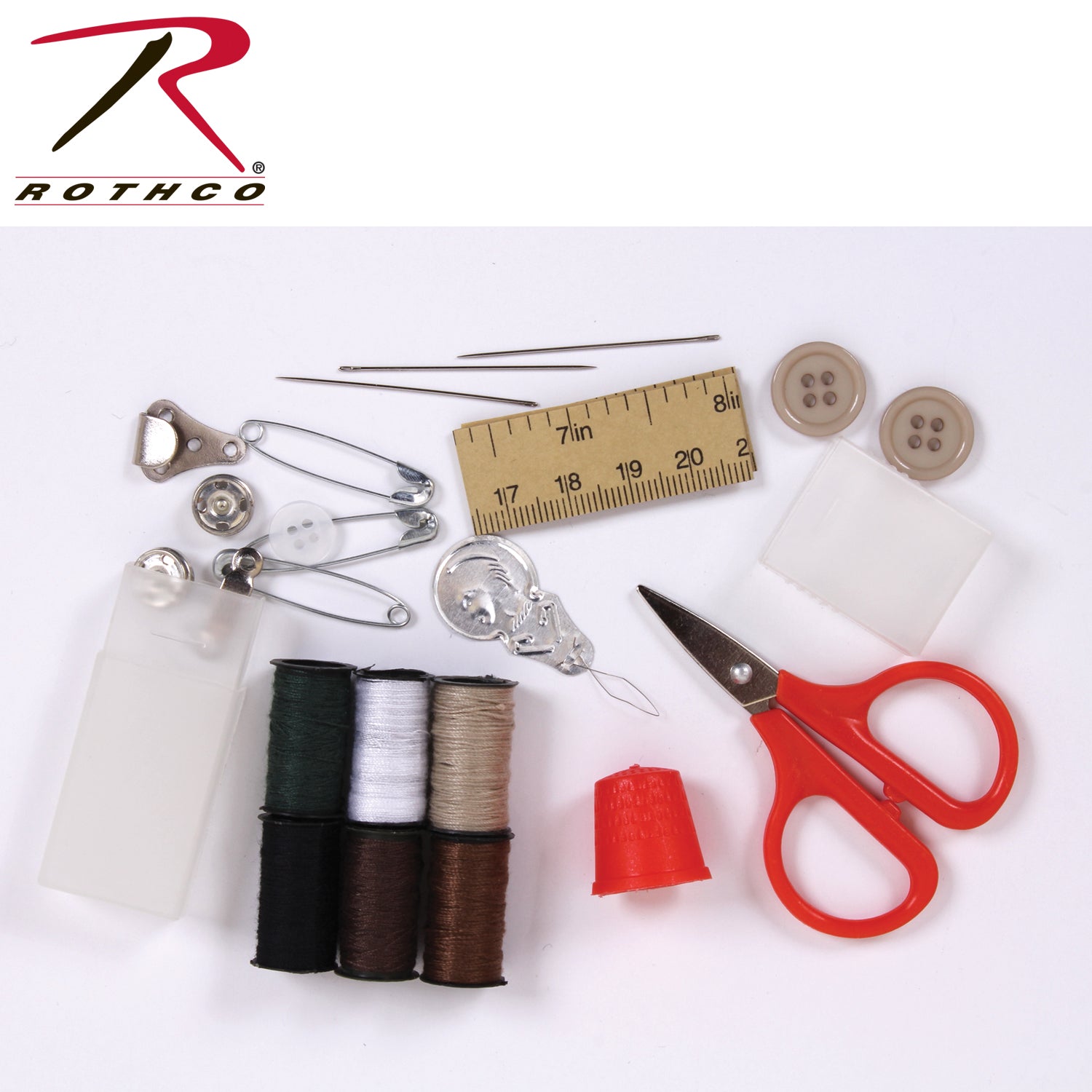 Rothco G.I. Style MultiCam Sewing & Repair Kit with Coyote Brown Pouch - Part 1117