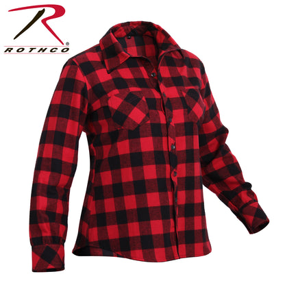 Rothco Women's Plaid Flannel Shirt Size Large - Classic Cotton Construction with Practical Features