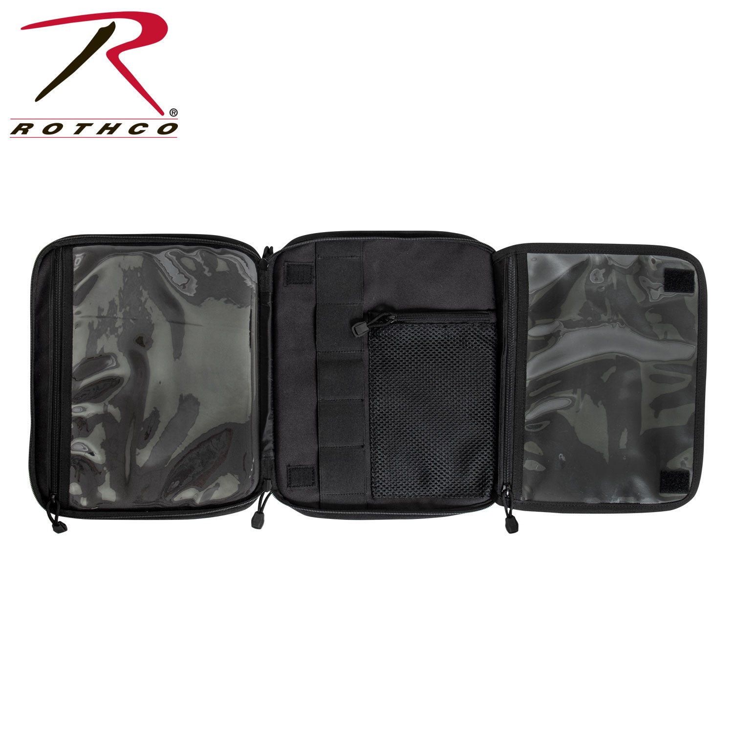 Rothco Tactical Map Case Board with MOLLE Webbing and Clear Document Pockets