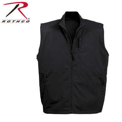 Rothco Undercover Travel Vest Black Size XL - Discreet Storage for Travel and Outdoor Adventures