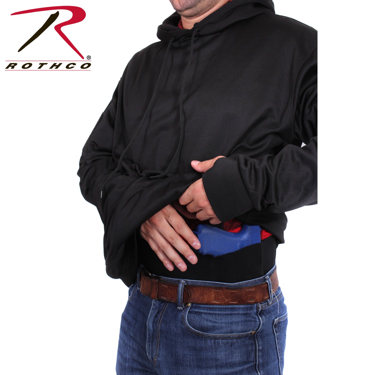 Rothco Concealed Carry Hoodie Black Size 2XL – Discreet and Comfortable Tactical Sweatshirt