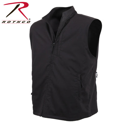Rothco Undercover Travel Vest Black Size XL - Discreet Storage for Travel and Outdoor Adventures