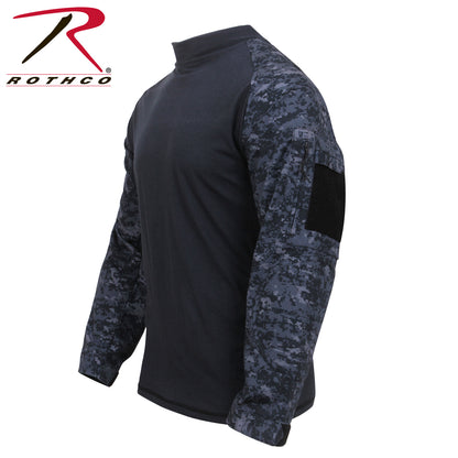 Rothco NYCO FR Fire Retardant Combat Shirt in Midnight Digital Camo Size Large
