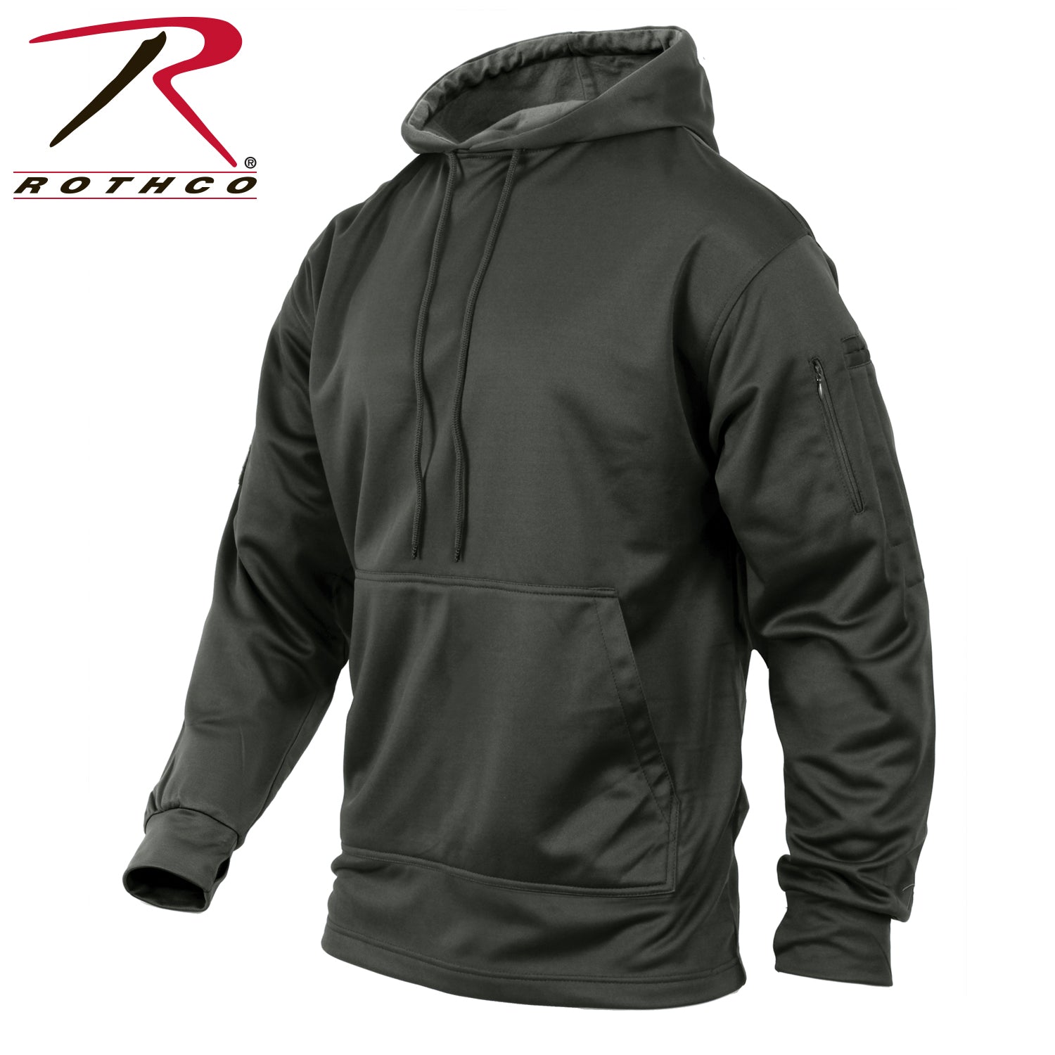 Rothco Concealed Carry Hoodie Gunmetal Grey Size Small - Discreet Tactical Sweatshirt with Moisture-Wicking and Secure Storage