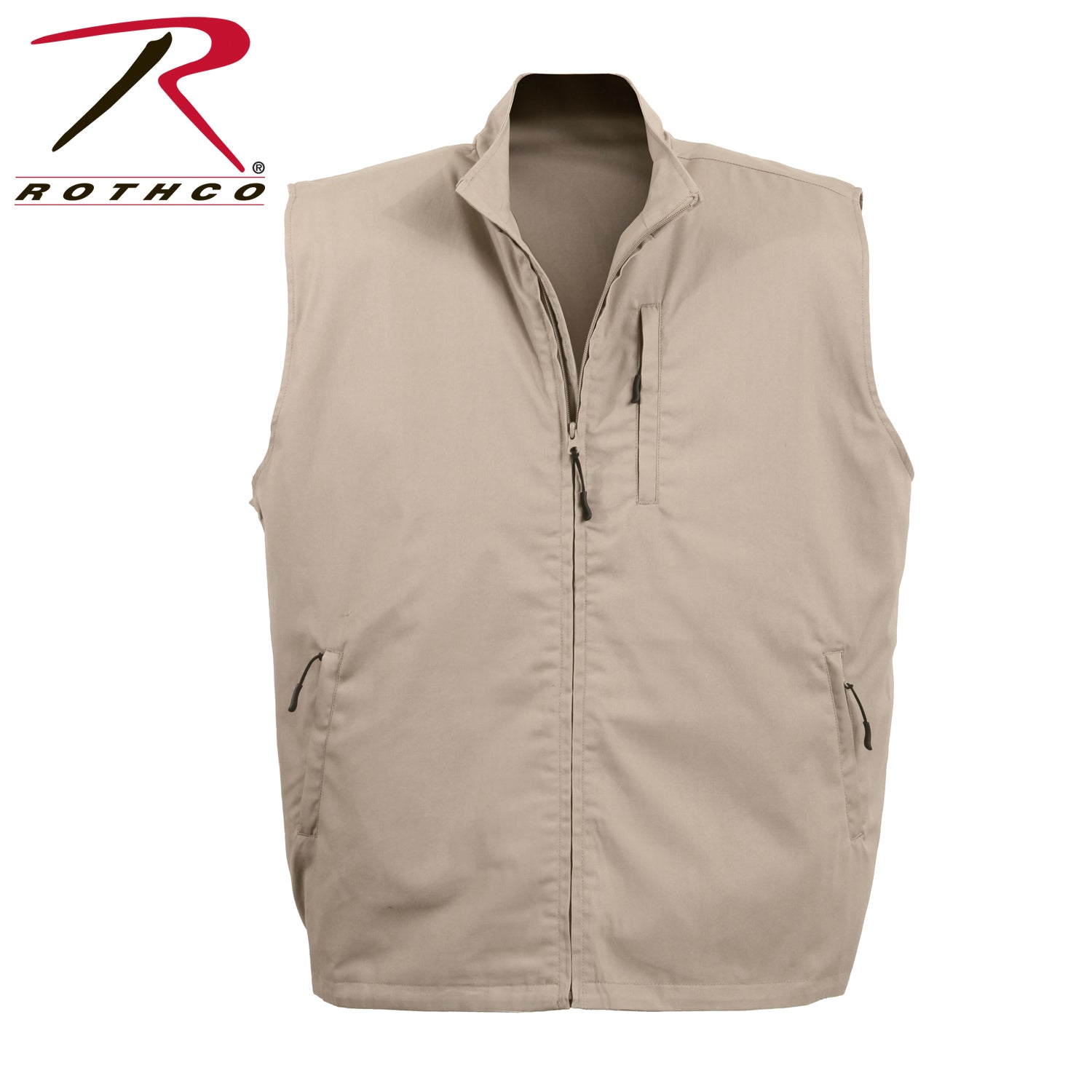 Rothco Undercover Travel Vest Size M in Khaki – Discreet Organization for Travel and Outdoor Use