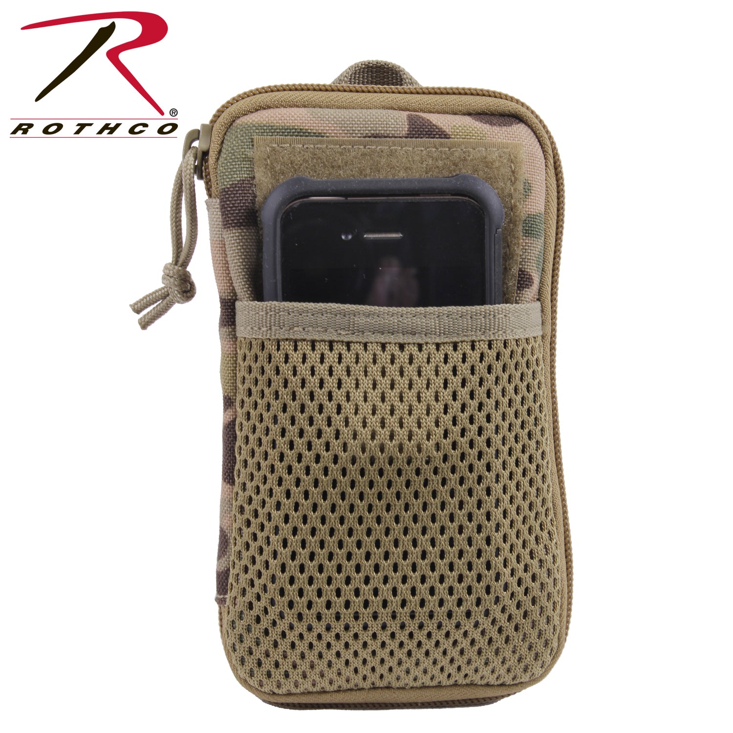 Rothco Tactical MOLLE EDC Wallet and Phone Pouch MultiCam - Versatile Compact Organizer