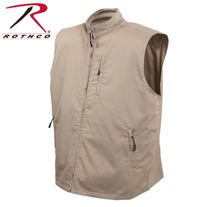 Rothco Undercover Travel Vest Size M in Khaki – Discreet Organization for Travel and Outdoor Use