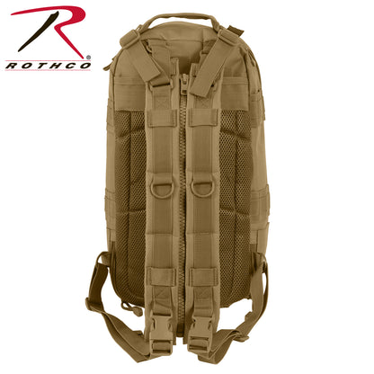 Rothco Convertible Medium Transport Pack Coyote Brown Part 2953 – Tactical 25L Backpack with MOLLE Webbing and Adjustable Straps