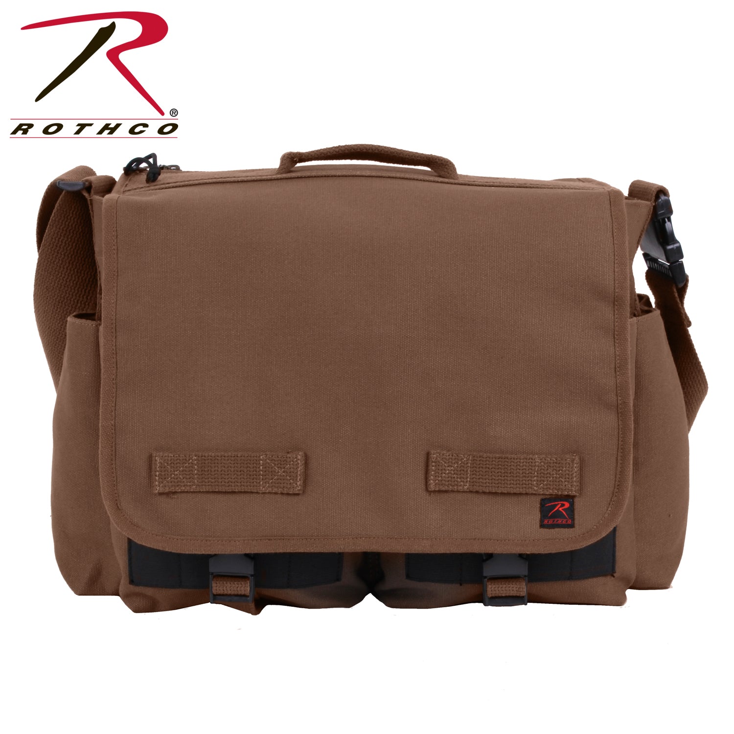Rothco Concealed Carry Messenger Bag Earth Brown – 11L Capacity Tactical Crossbody Bag with MOLLE Straps and Secure Compartments