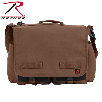 Rothco Concealed Carry Messenger Bag Earth Brown – 11L Capacity Tactical Crossbody Bag with MOLLE Straps and Secure Compartments