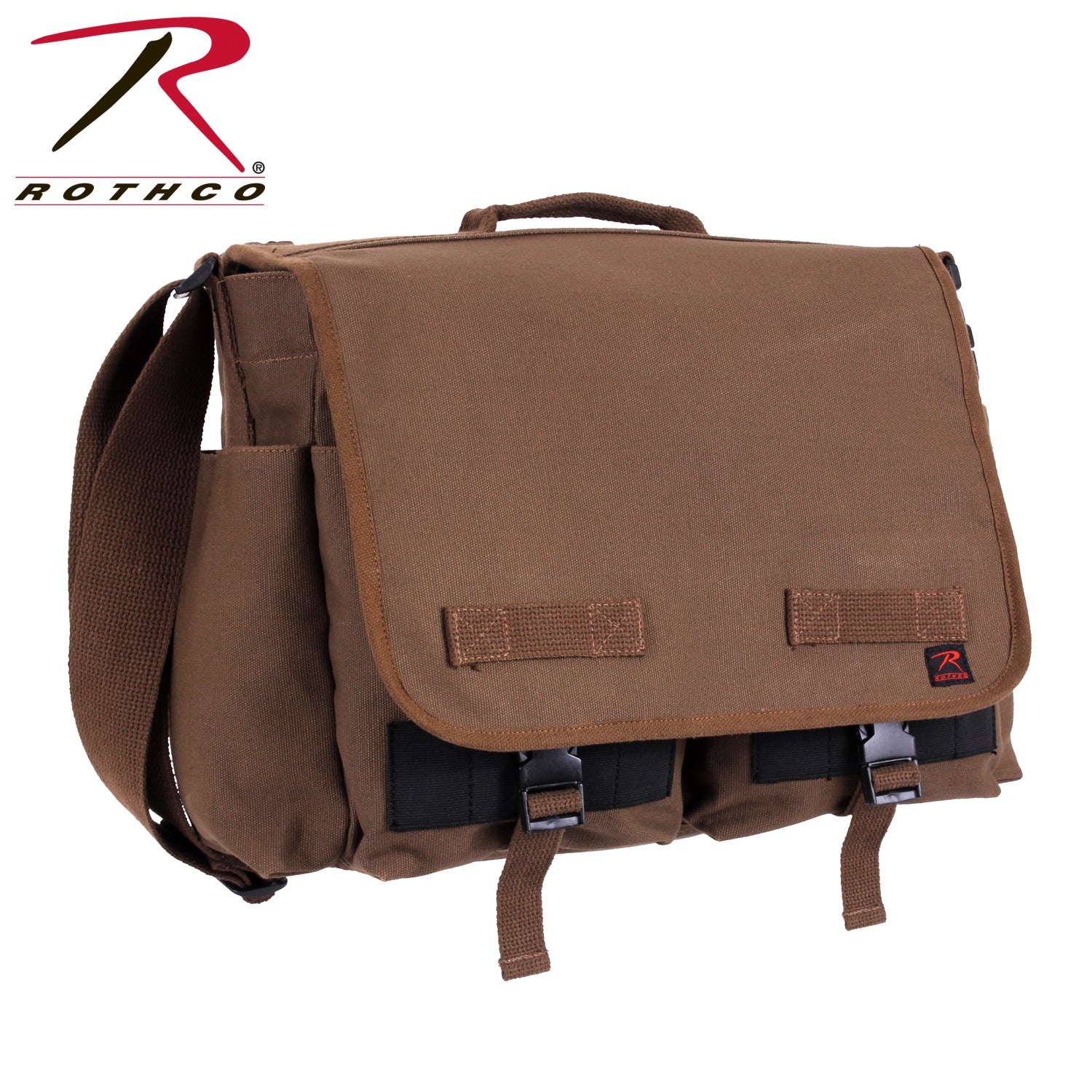Rothco Concealed Carry Messenger Bag Earth Brown – 11L Capacity Tactical Crossbody Bag with MOLLE Straps and Secure Compartments