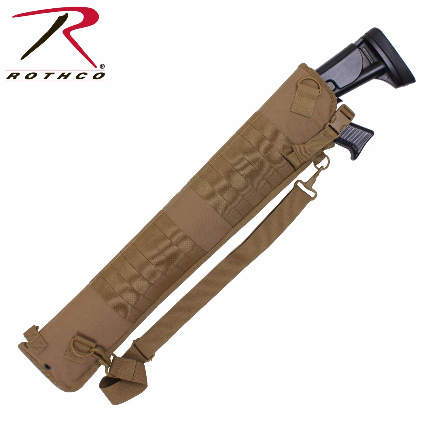 Rothco Tactical MOLLE Shotgun Scabbard in Coyote Brown - Part #25911