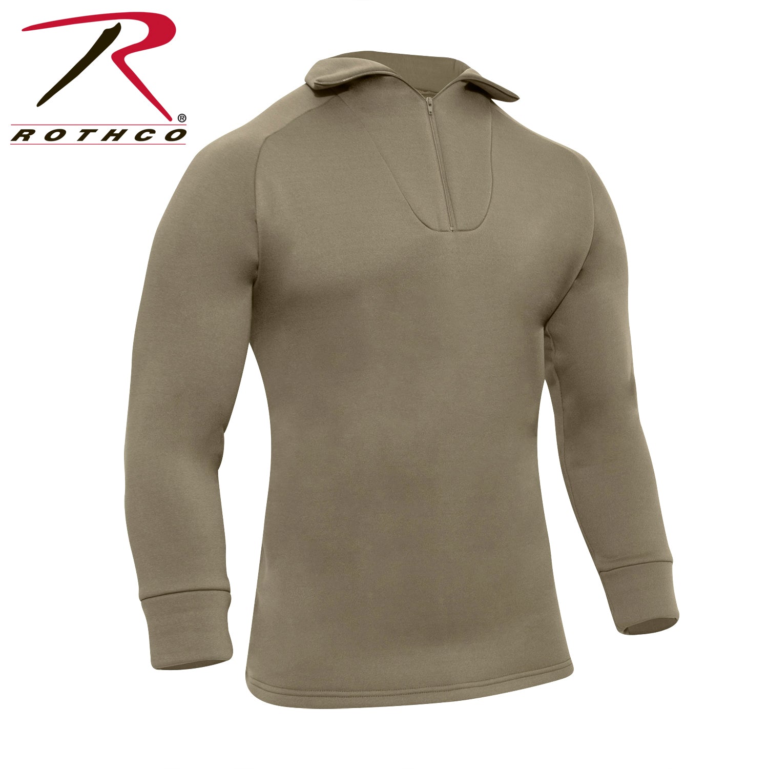 Rothco ECWCS Poly Zip Collar Shirt AR 670-1 Coyote Brown Size 3XL