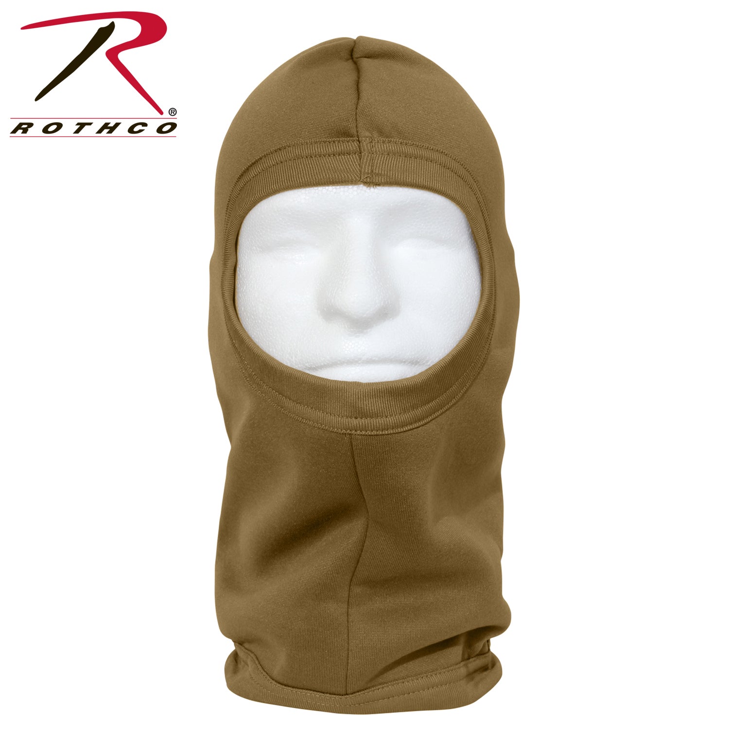 Rothco ECWS Polyester Balaclava AR 670-1 Coyote Brown for Extreme Cold Weather Protection