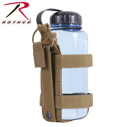 Rothco Lightweight MOLLE Bottle Carrier Coyote Brown - Hydration Accessory for Outdoor Adventures