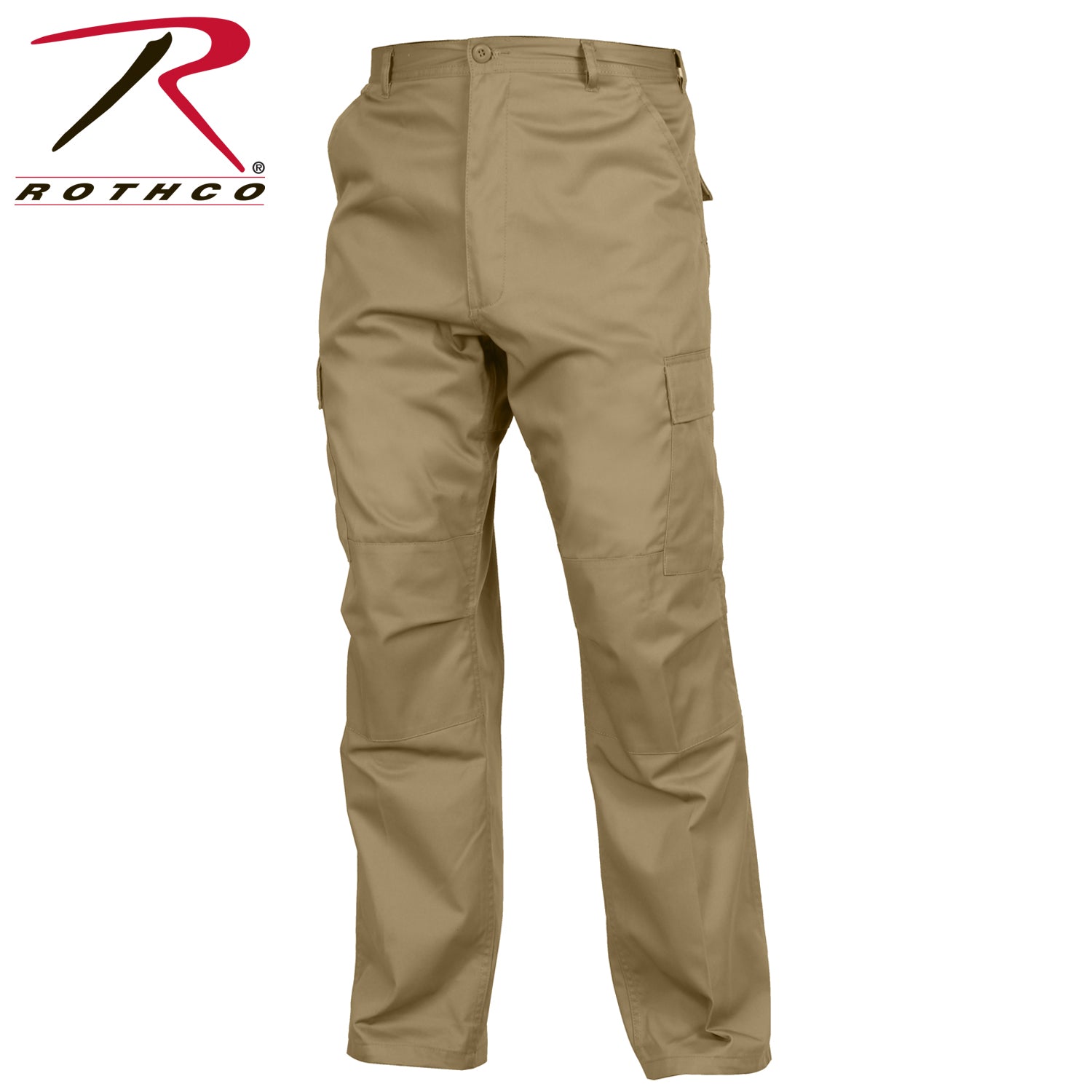 Rothco Relaxed Fit Zipper Fly BDU Pants in Khaki - Size Large