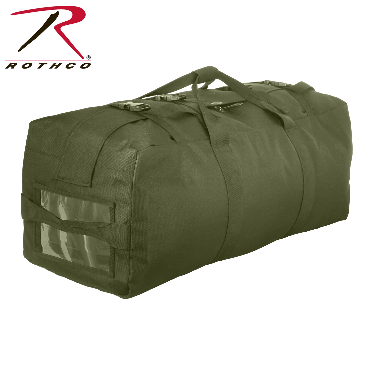 Rothco Enhanced Duffle Bag Olive Drab - 76L Capacity Heavy-Duty Gear Storage