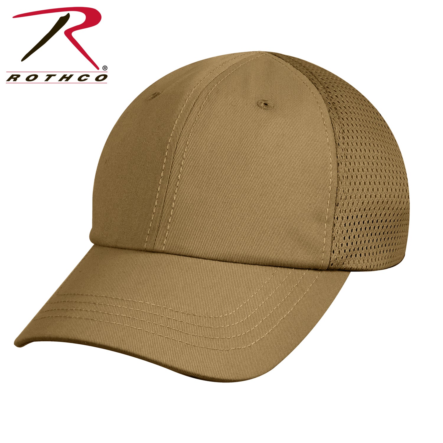 Rothco Mesh Back Tactical Cap in Coyote Brown – Durable Military-Style Baseball Cap